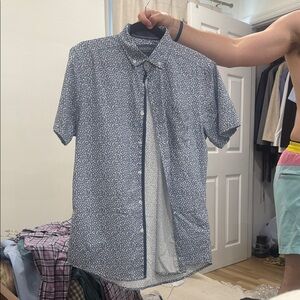 Heritage Blue Casual Button Down Shirt